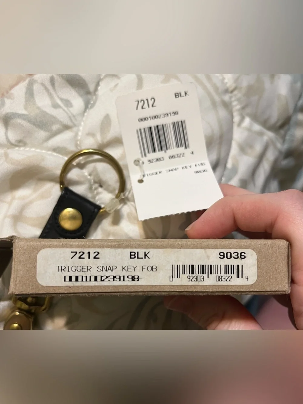 Coach Vintage Brass Leather Key Fob!